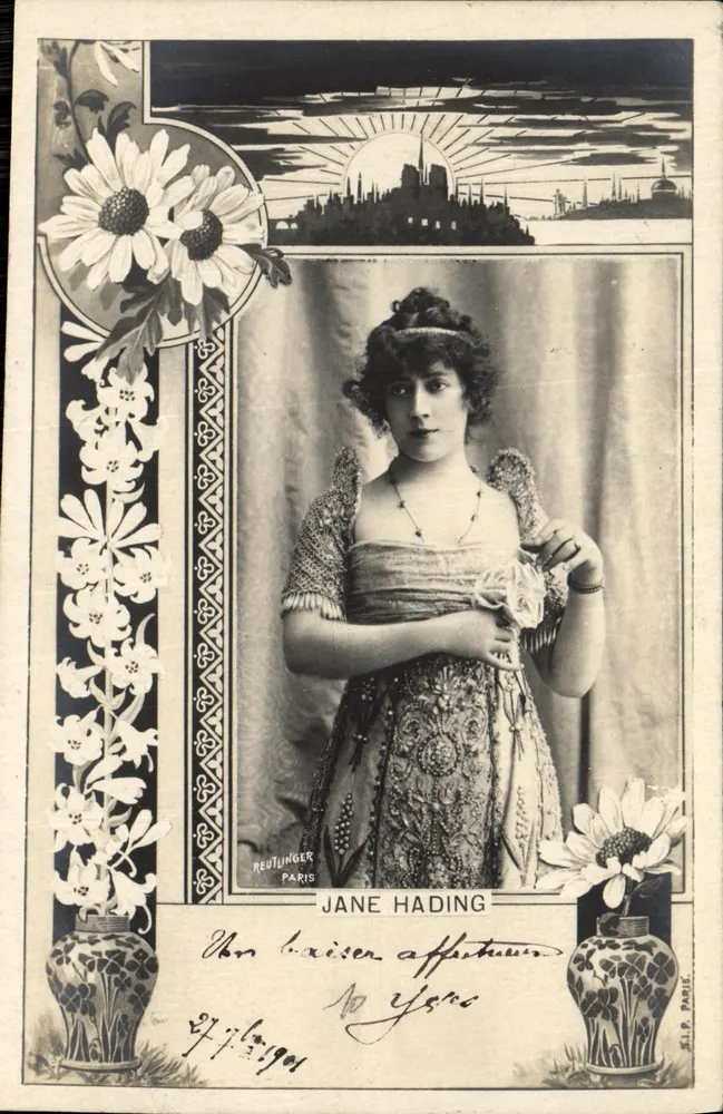 Jane Hading — Portrait — Reutlinger Paris, n°10 - Vorderseite