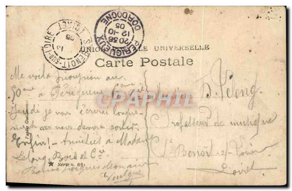 Frau im Bühnenkostüm — Gilberte — veröffentlicht von P. GILBERT - Rückseite