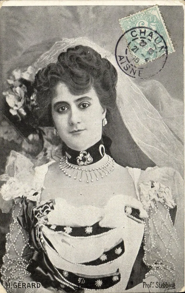 Junge Frau in Hochzeitskleid — H. GÉRARD — Prof. Stebbing - Vorderseite