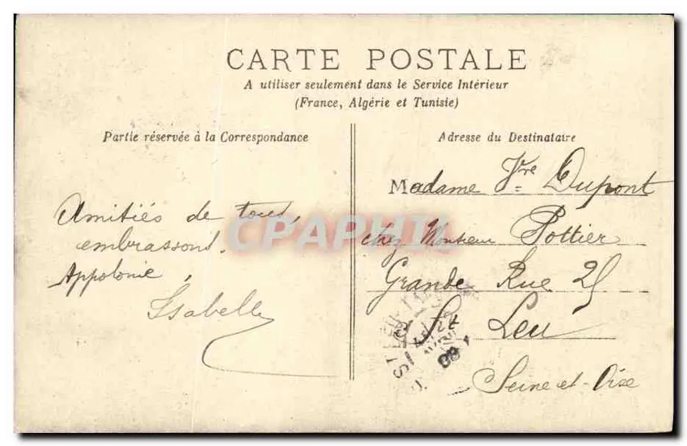 Junge Frau in Hochzeitskleid — H. GÉRARD — Prof. Stebbing - Rückseite
