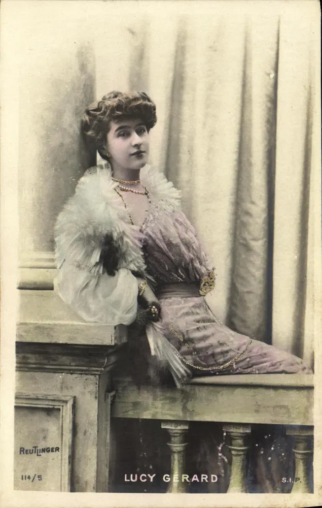 Lucy Gerard — Portrait der Schauspielerin — Reutlinger, Nr. 114/5 - Vorderseite