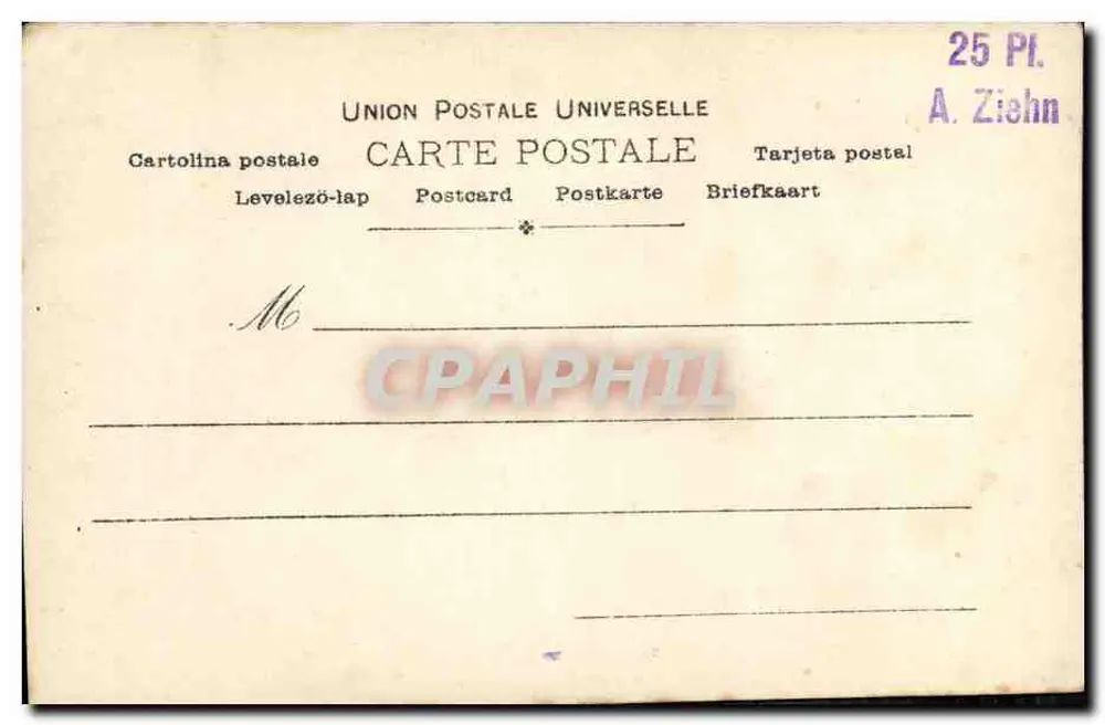 Catherine Mastio — Ansicht des Opéra Comique — Reuühlinger Paris n° 938 - Rückseite