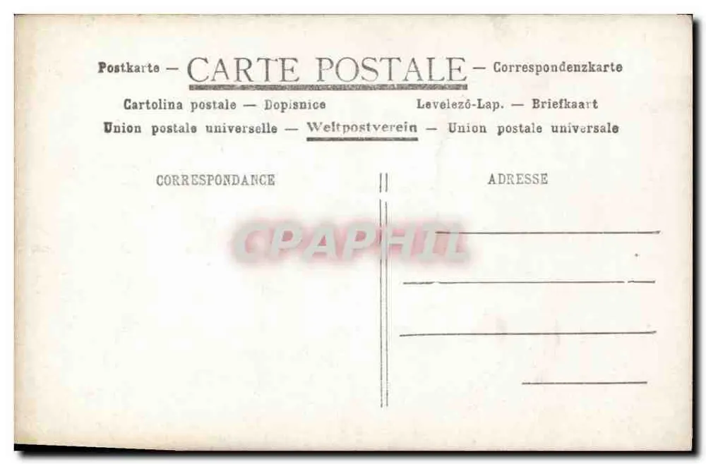 Lucy Gérard — Frauenporträt in langer Kleidung und Hut mit Blumen — SIS (Société d'Imagerie et de Société) n° 515 - Rückseite