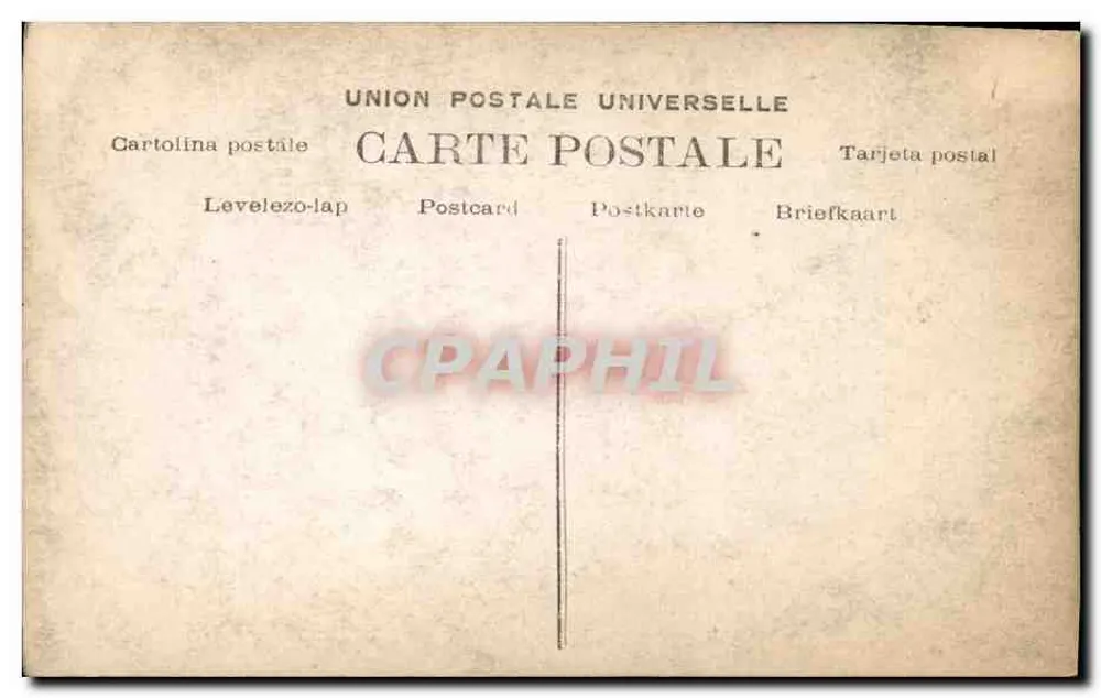 Porträt einer Frau — Hut mit Rosen — Marville, Nr. 0504 - Rückseite