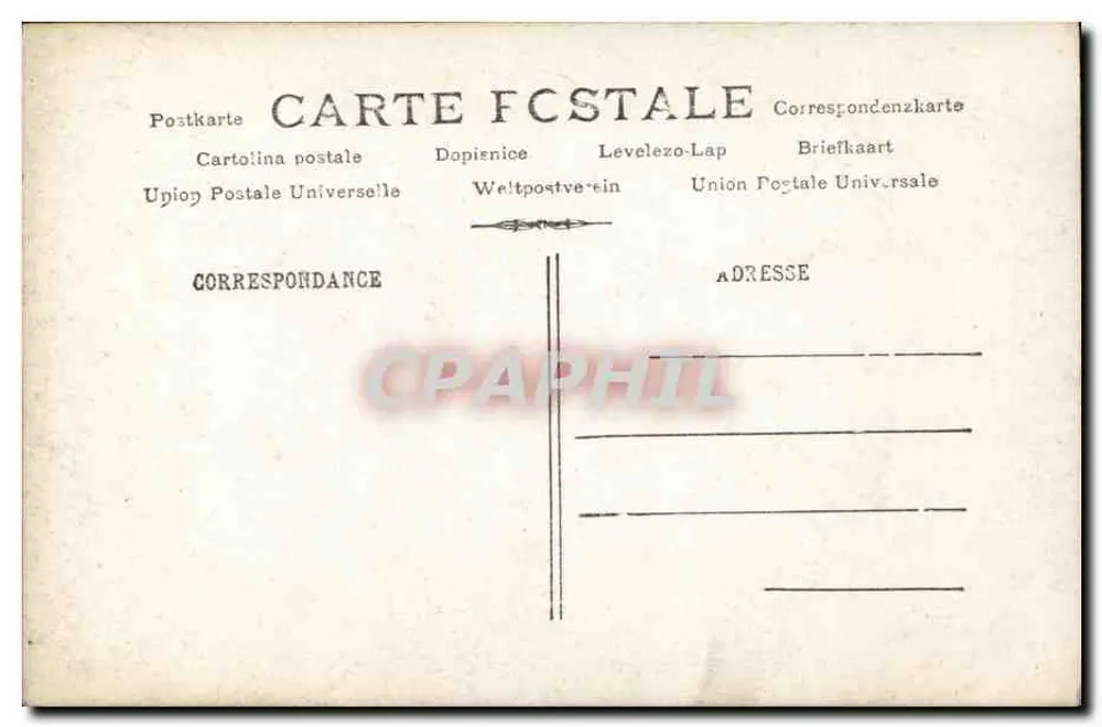 Porträt einer Dame — Ära 1900-1910 — unbekannter Verleger, Seriennummer nicht sichtbar - Rückseite