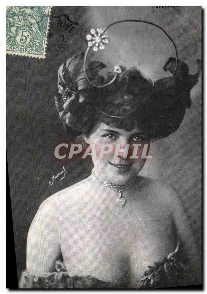Elegante junge Frau — Portrait — Verleger J. Marny - Vorderseite