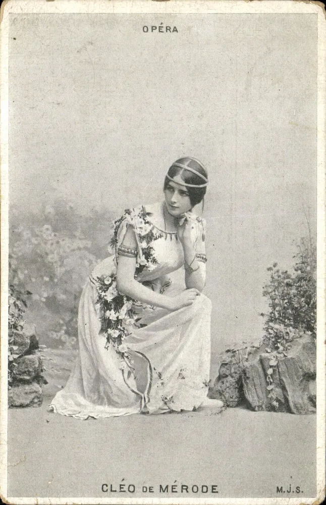 Cléo de Mérode — Szene aus dem Opernhaus — Verlag M.J.S. - Vorderseite
