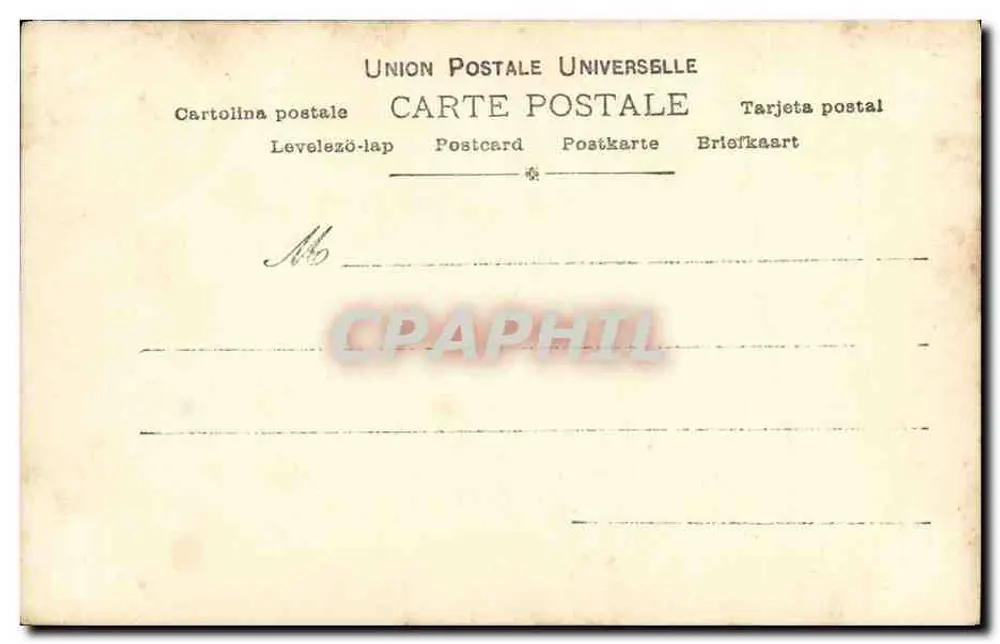 Marignan — Portrait einer jungen Frau im farbenfrohen Kleid — Reutlinger Paris, n° 90/16 - Rückseite
