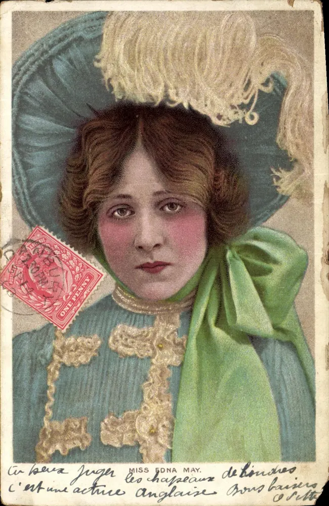Miss Edna May — Englische Schauspielerin — Verleger nicht sichtbar - Vorderseite
