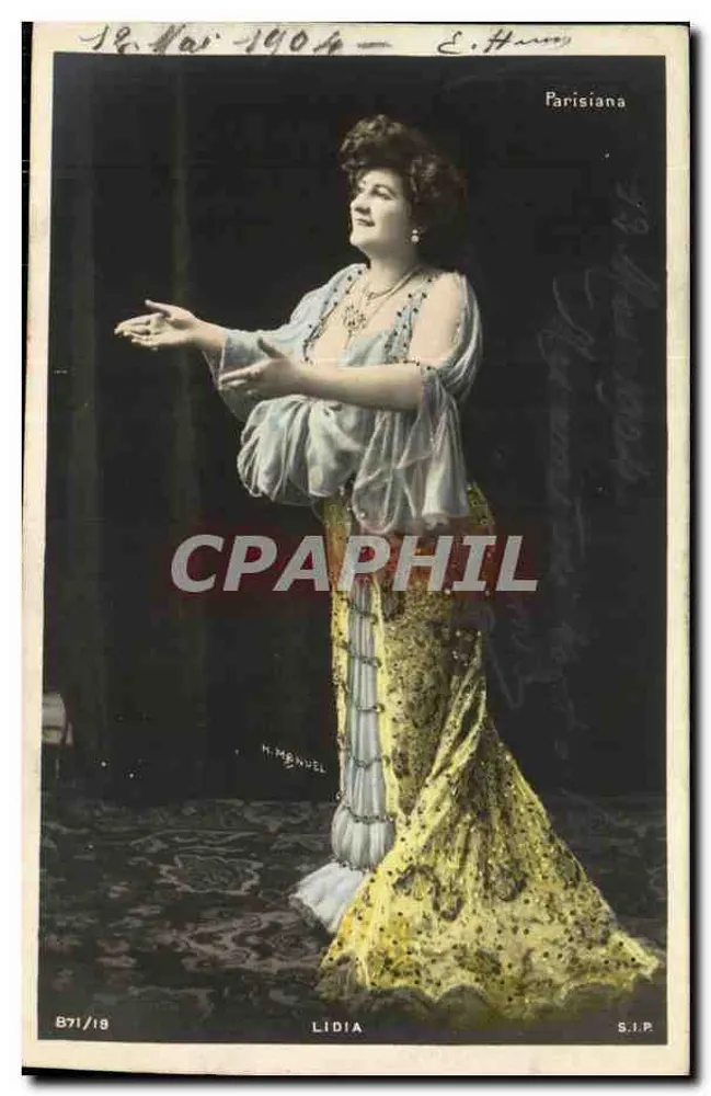 Lidia — Parisiana — H. Manuel, Serie 871/19 - Vorderseite