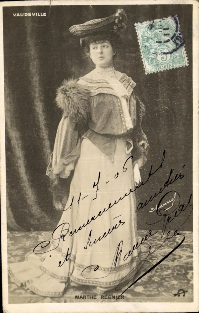 Marthe Régnier — Vaudeville — Fotograf Vaudeville - Vorderseite