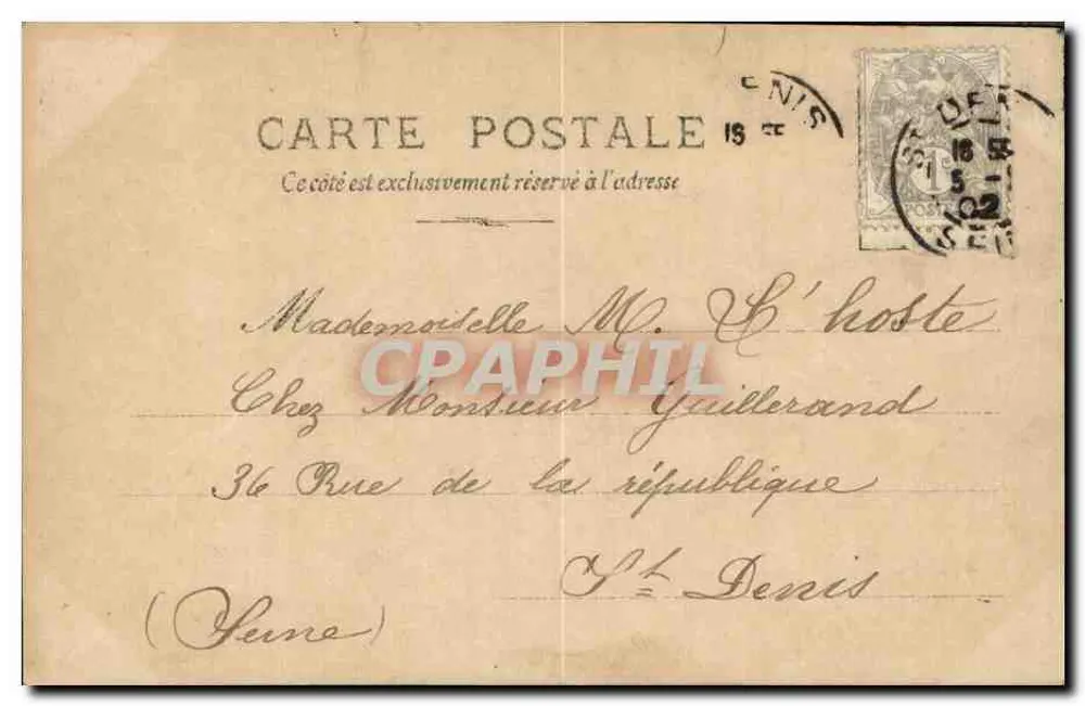 Marguerite Caux — Frauenporträt — Reunisser, Paris, Serie 18 - Rückseite