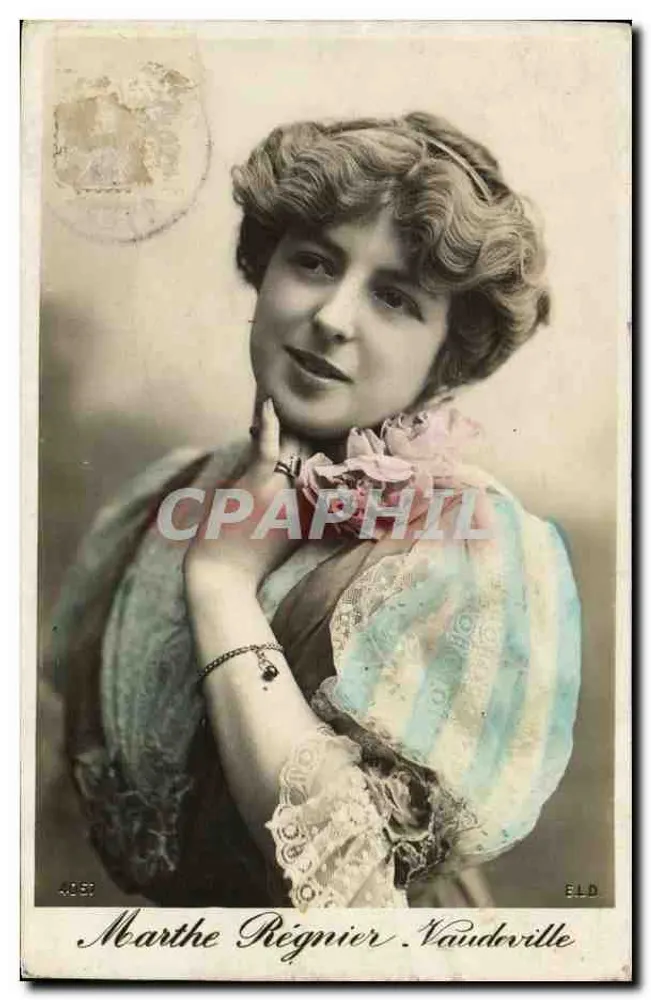 Marthe Régnier-Vaudville — Frauenporträt — E.L.D. - Vorderseite