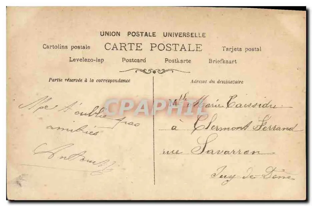 Porträt einer Frau — RENN — Paul Linger, S.I.P., Paris - Rückseite