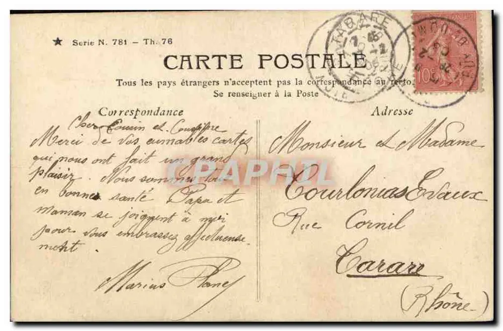 Frau in Kleid und Schleier — Chantenay — Stebbing Paris - Rückseite
