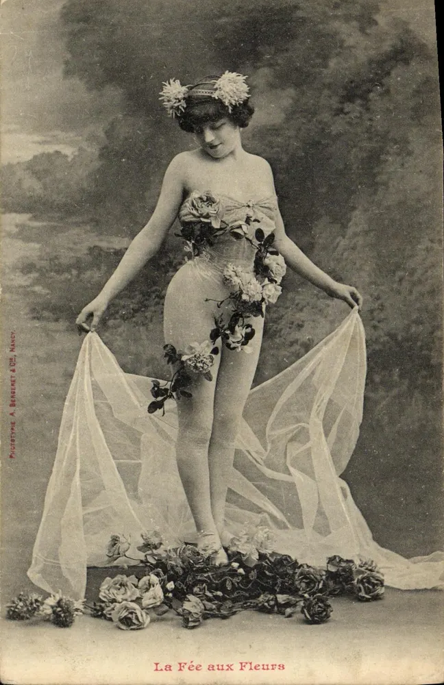Die Blumenfee — Phototypie A. Béneret & Cie, Nancy — Seriennummer nicht sichtbar - Vorderseite
