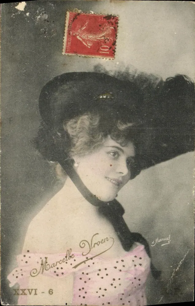 Marcelle Vroen — Portrait — XXVI - 6, Verlag Manuel - Vorderseite