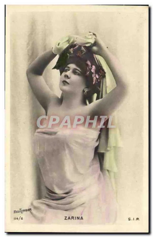 Zarina — Tänzerin in umschlagender Robe — Reutlinger S.I.R. Nr. 114/6 - Vorderseite
