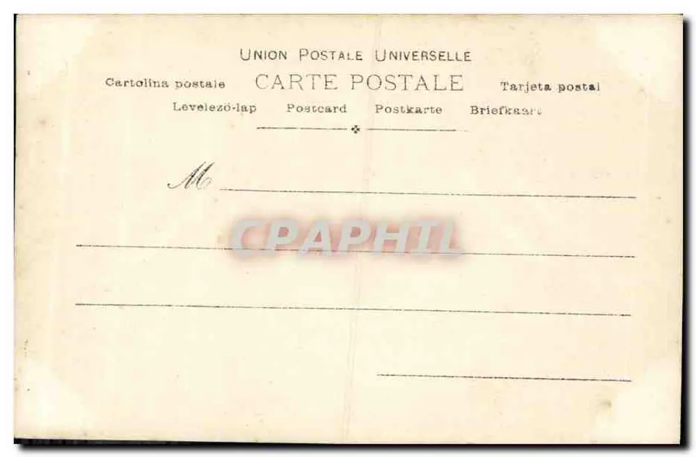 Saharet — Tänzerin im Bühnenkostüm — Roublatier, Paris, n° 4/15 - Rückseite