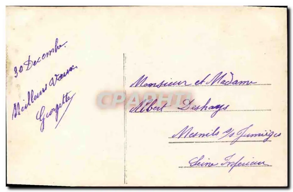 Frau in Pelz — Rehenszene — Verlag REX n°496 - Rückseite
