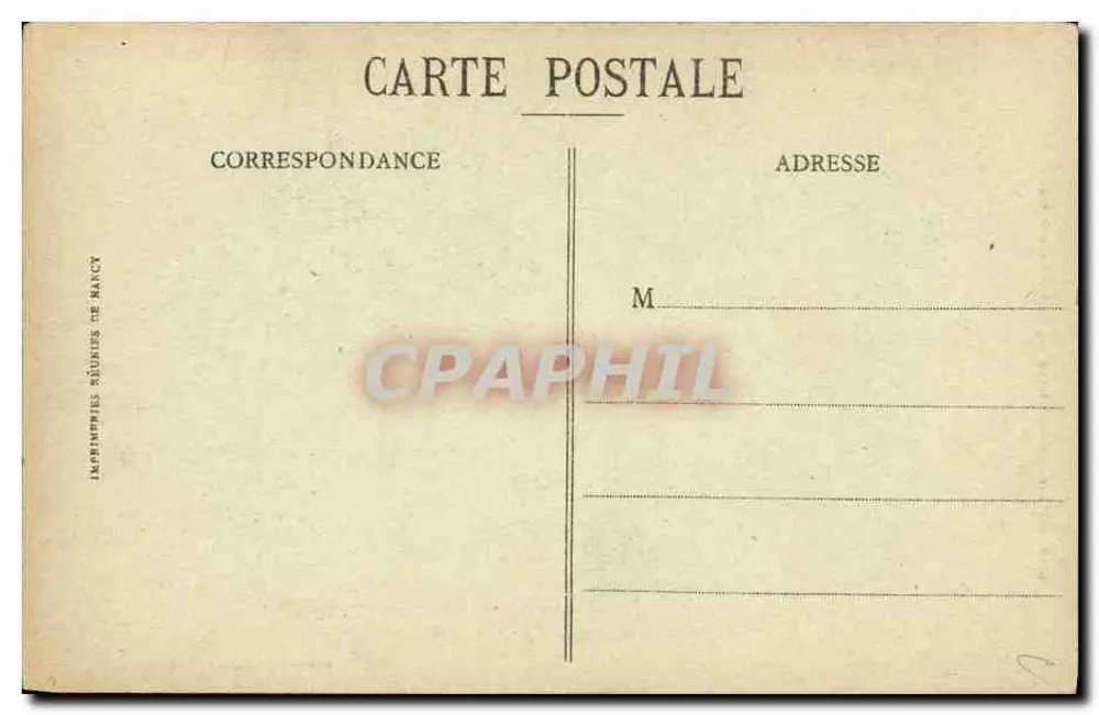 Junge Frau im traditionellen Kleid — mit Blumenstrauß — Sammlung H. Laurent, Port-Louis - Rückseite