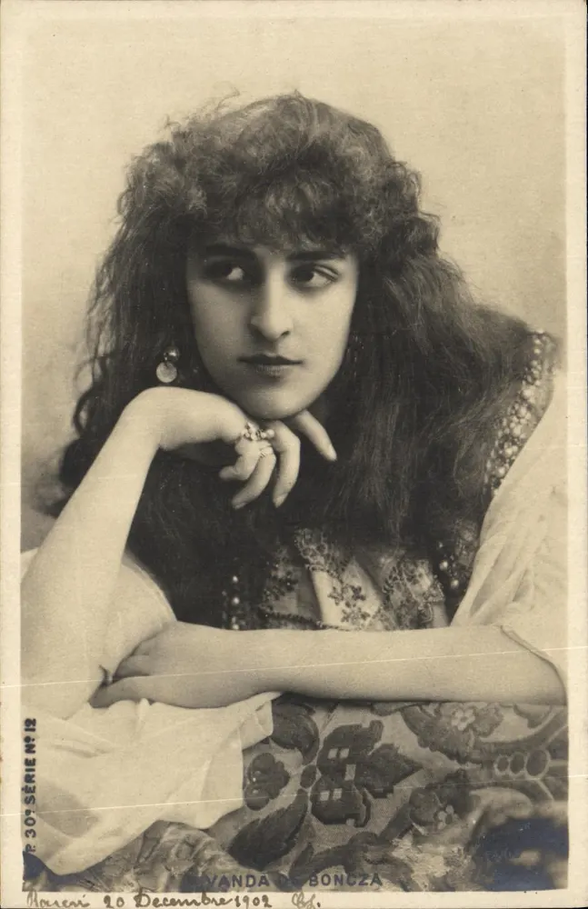 Vanda de Boncza — Portrait — Serie N°12, Paris, Dezember 1902 - Vorderseite