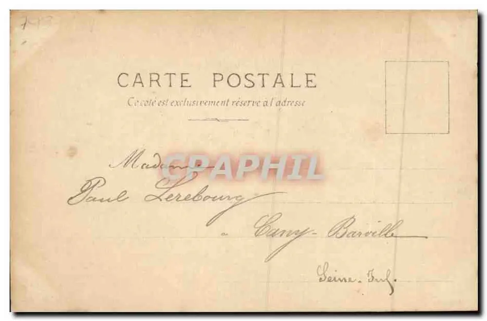 Vanda de Boncza — Portrait — Serie N°12, Paris, Dezember 1902 - Rückseite