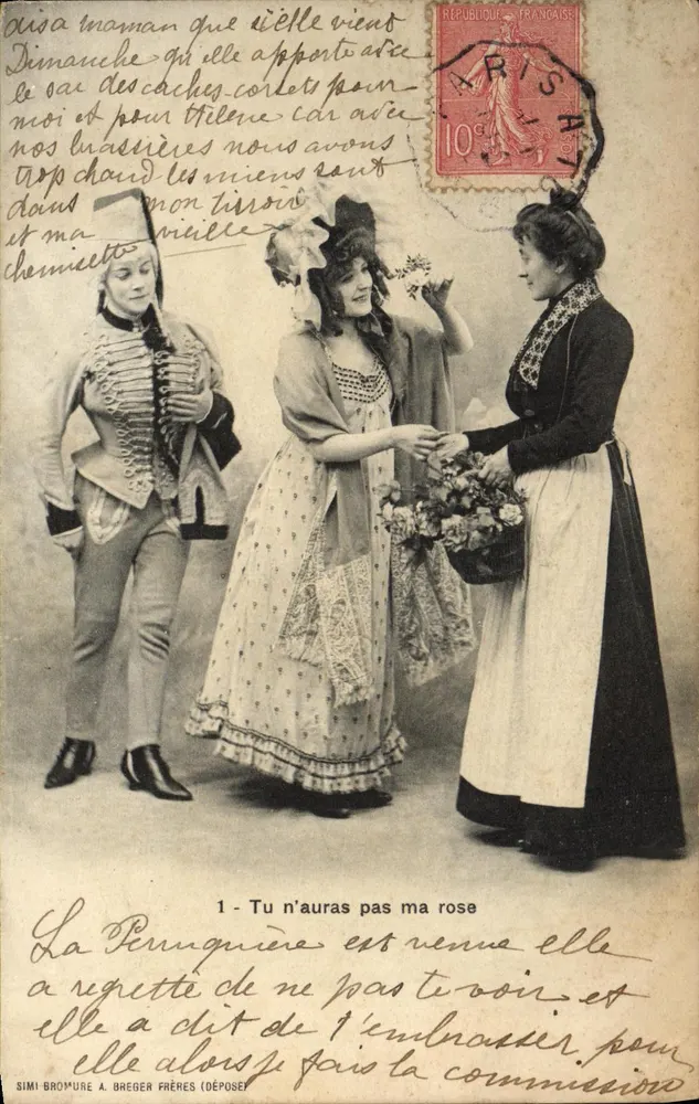 Theaterszene — La Pénugnière — SIMI BROMURE A. BREGER FRÈRES - Vorderseite