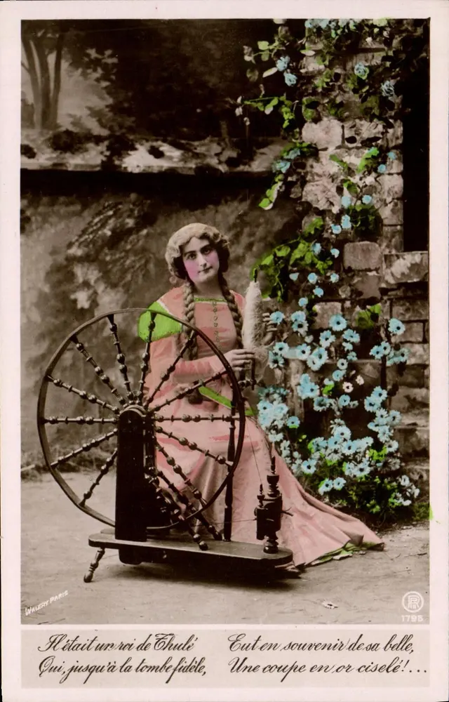 Frau auf dem Bauernhof — Szenen aus dem Leben — Walery Paris, n° 1795 - Vorderseite