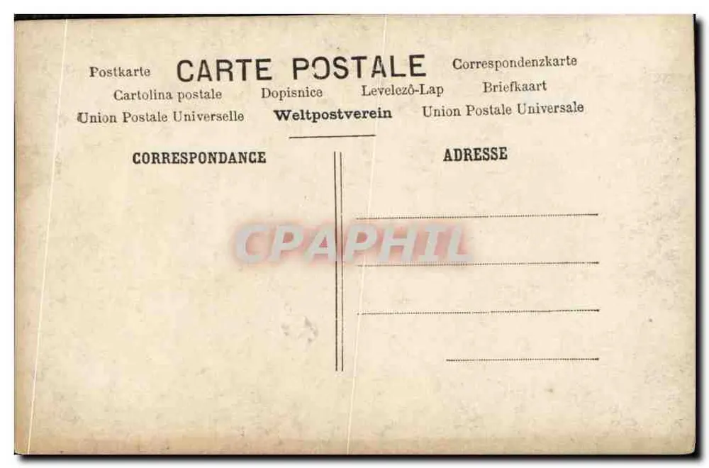 Verlet — Schauspielerin — F.C.&Cie, Paris - Rückseite