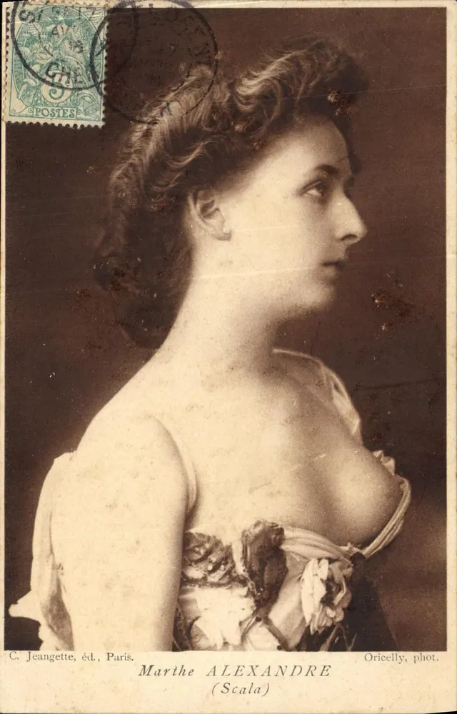Marthe Alexandre (Scala) — Profilporträt — C. Jeangette, Verlag, Paris - Vorderseite
