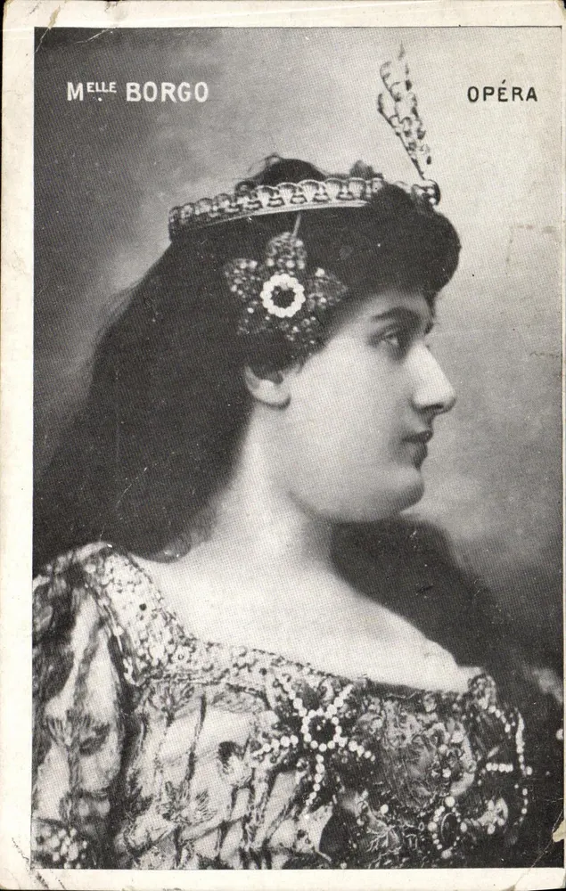 Melle Borgo — portrait de scène d'opéra — éditeur OPÉRA - Vorderseite