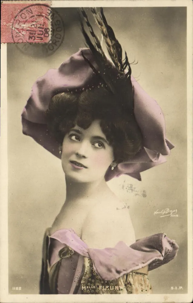 Mélène Fleur — Portrait einer Szene — S.I.P. n°1182, Fotografie von Louis Berger, Paris - Vorderseite