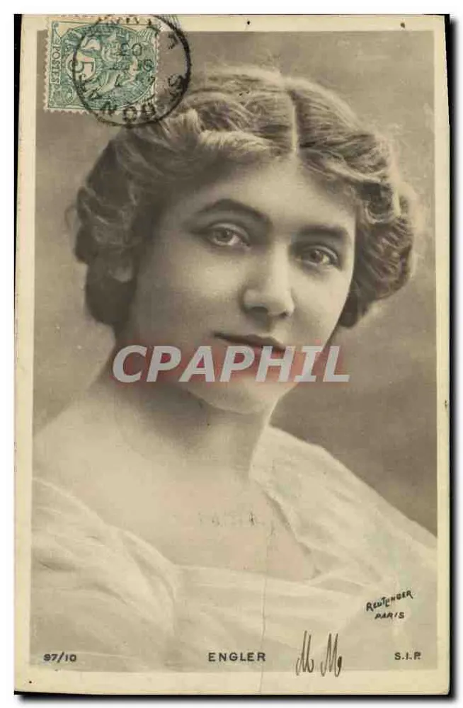 Porträt einer Frau — Engler — Redoutcher Paris, n° 97/10 - Vorderseite