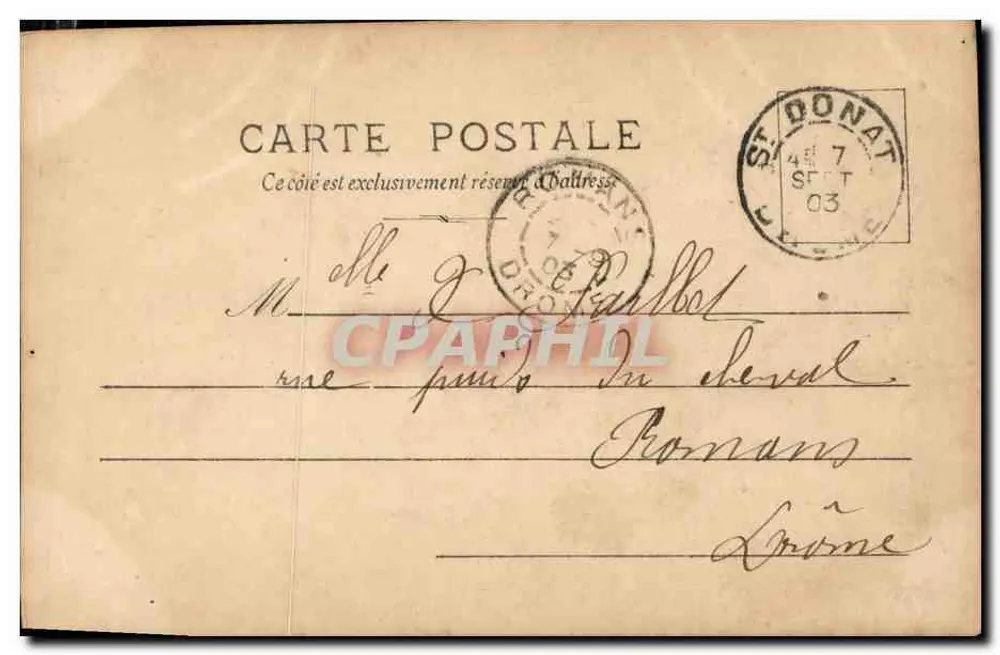 Porträt einer Frau — Engler — Redoutcher Paris, n° 97/10 - Rückseite