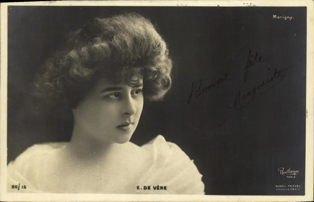 E. DE VÈRE — Porträt einer Frau — Reutlinger, n° 90/15 - Vorderseite