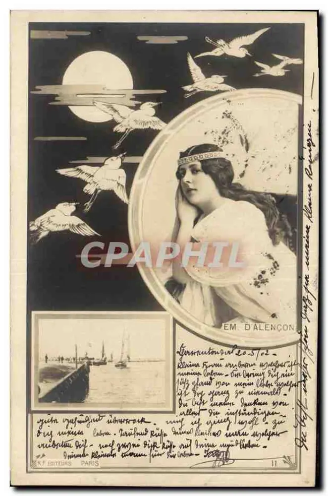 Frau am Ufer — Verlag E. F. Éditeurs, Paris — Nr. 11 - Vorderseite