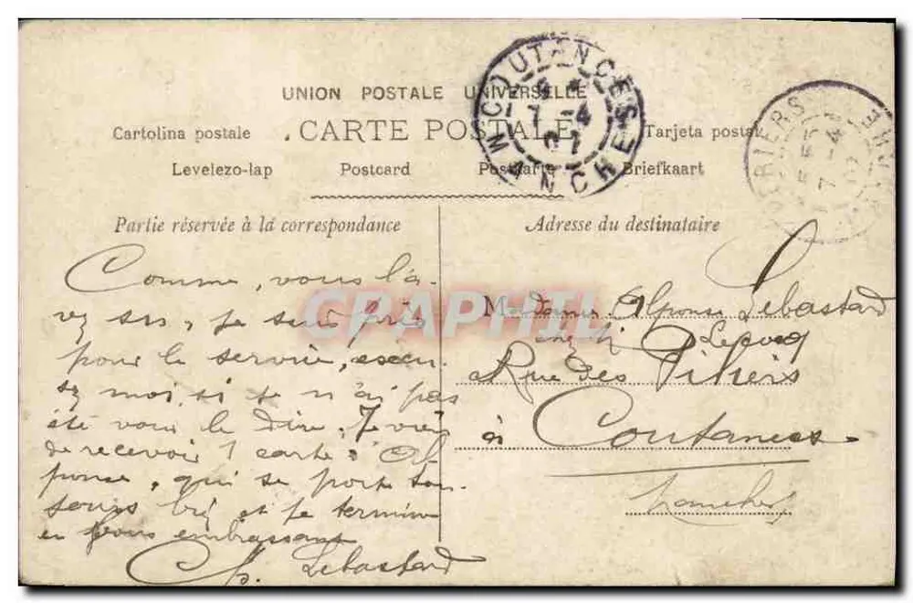 Thema: Frau in geschmückter Robe — Verlag: Sartons, Paris, n° 133 — Stempel: 10c République Française - Rückseite