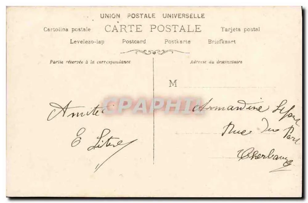 Frau im weißen Kleid — Nacht-Szene — Paulinze, Paris, n° 1261 - Rückseite