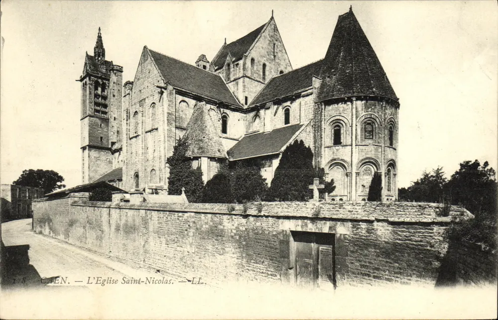 Caen — A Igreja de São Nicolau — LL - Frente