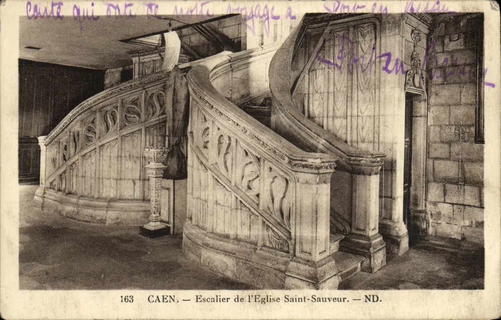 CAEN — Treppen der Kirche Saint-Sauveur — ND. - Vorderseite