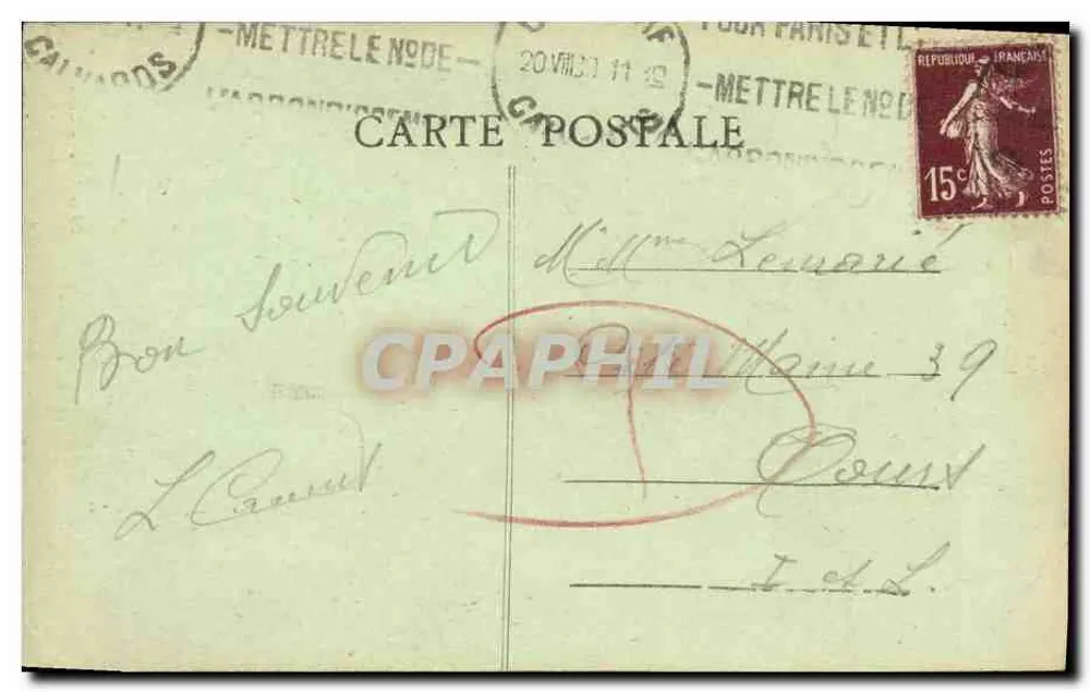 Caen — Iglesia de San Salvador — Editor Philippe Livet, n° 100 - Reverso
