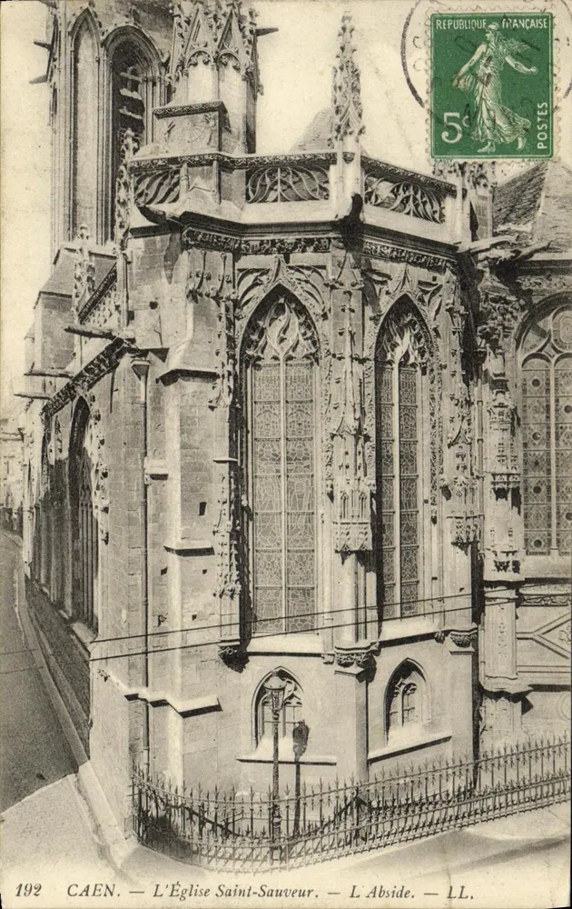 Caen — A Igreja de São Salvador — A Abside — LL. — N° 192 - Frente