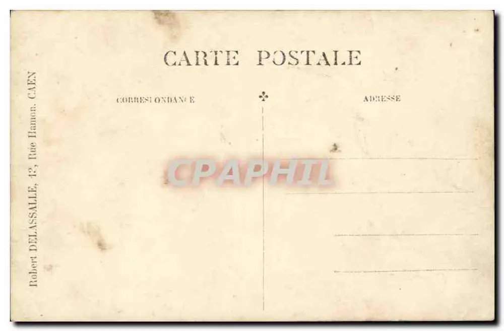 Fiesta de pueblo — niños en trajes — Robert Delassalle, Caen, n° V100 - Reverso