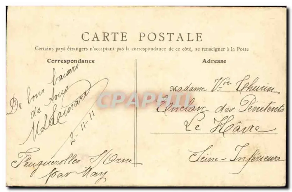 Caen (Calvados) — Tramway de Caen à la Mer sur les bords du Canal — B. F., PARIS - Rückseite