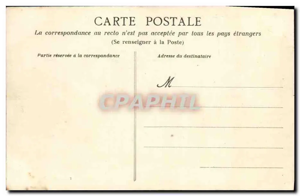 CAEN — Die Straße d'Auge und das Hotel du Pin — Sammlung AB - Rückseite