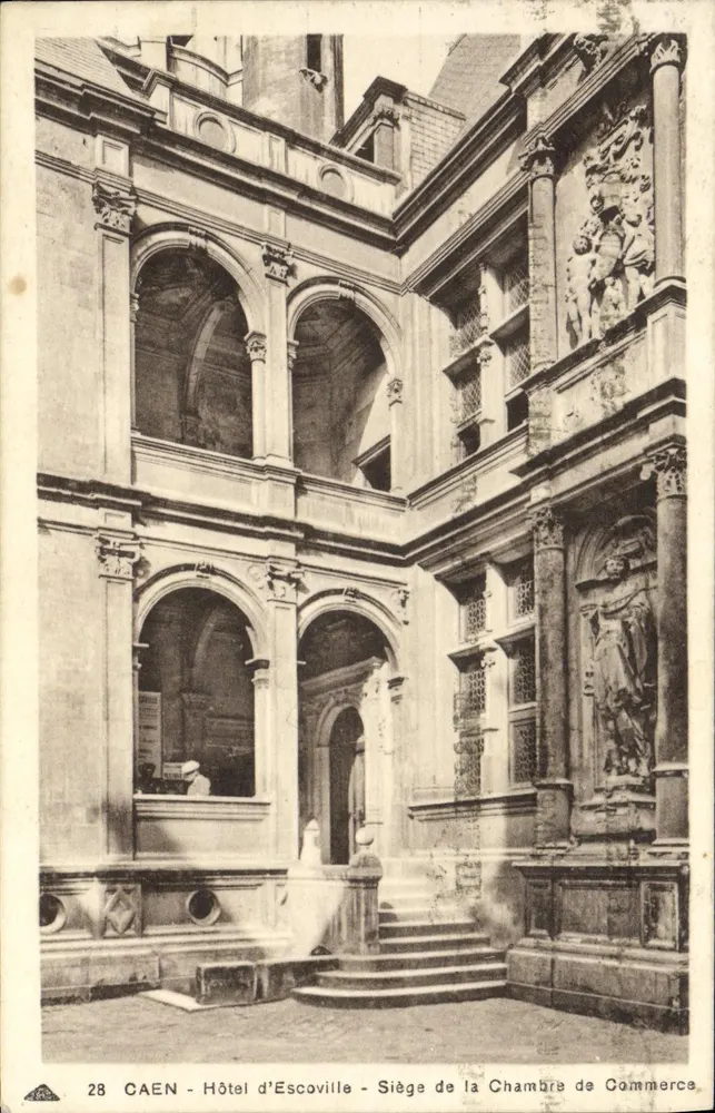 Caen - Hôtel d'Escoville - Sitz der Handelskammer - Vorderseite