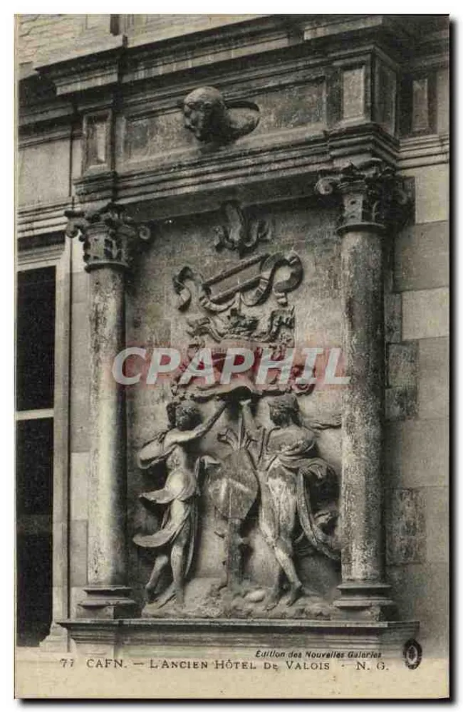 Das alte Hotel de Valois — Fassade mit Relief — Edition des Nouvelles Galeries, N.G. - Vorderseite