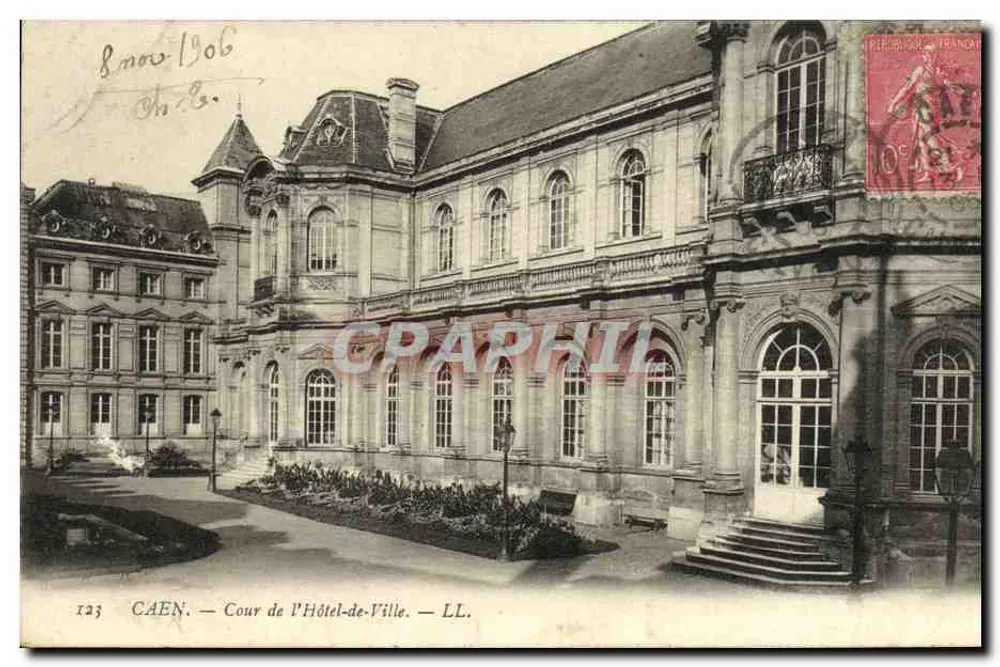 Caen — Cour de l'Hôtel-de-Ville — LL. — n°123 - Vorderseite