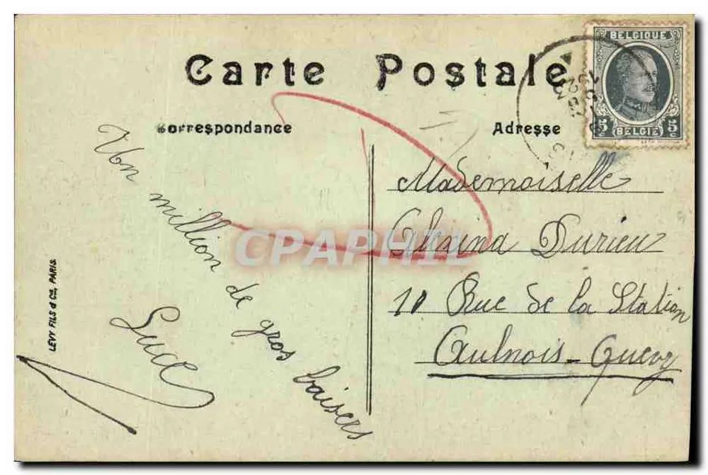Caen — Hotel de Ville e Praça — LL. - Verso